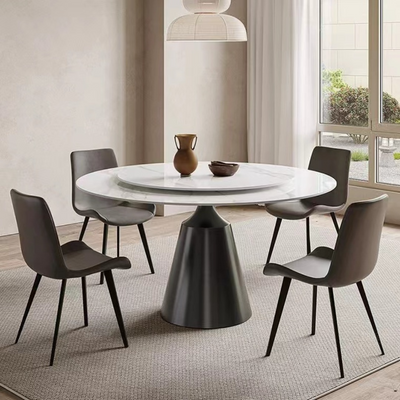 Astraea Round Dining Table With Lazy Susan