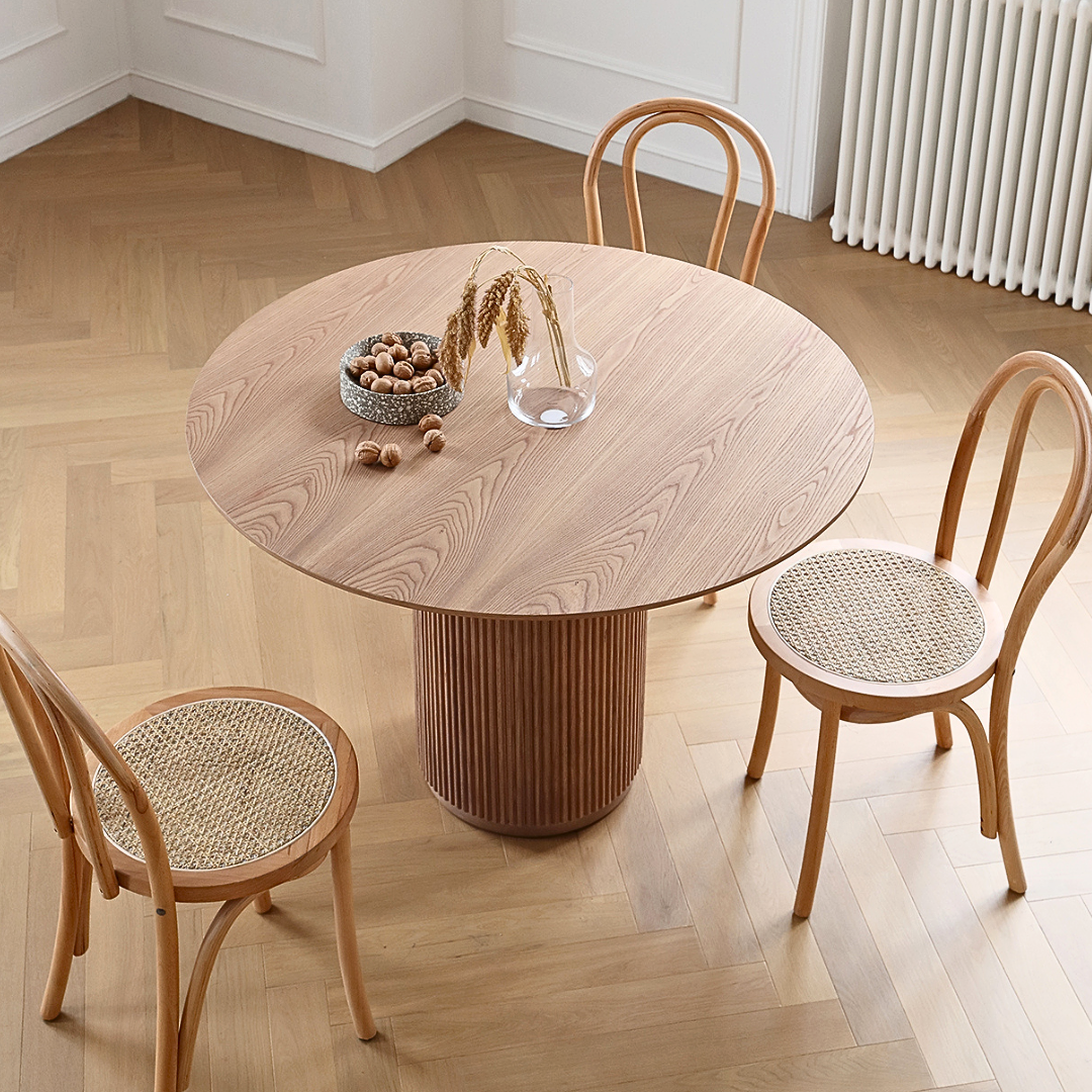 Round Rattan Dining Table – 120cm — Cosy Cribs