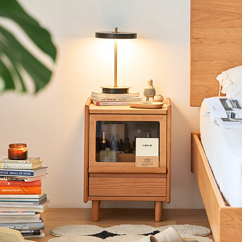 Corcino Solid Wood Nightstand