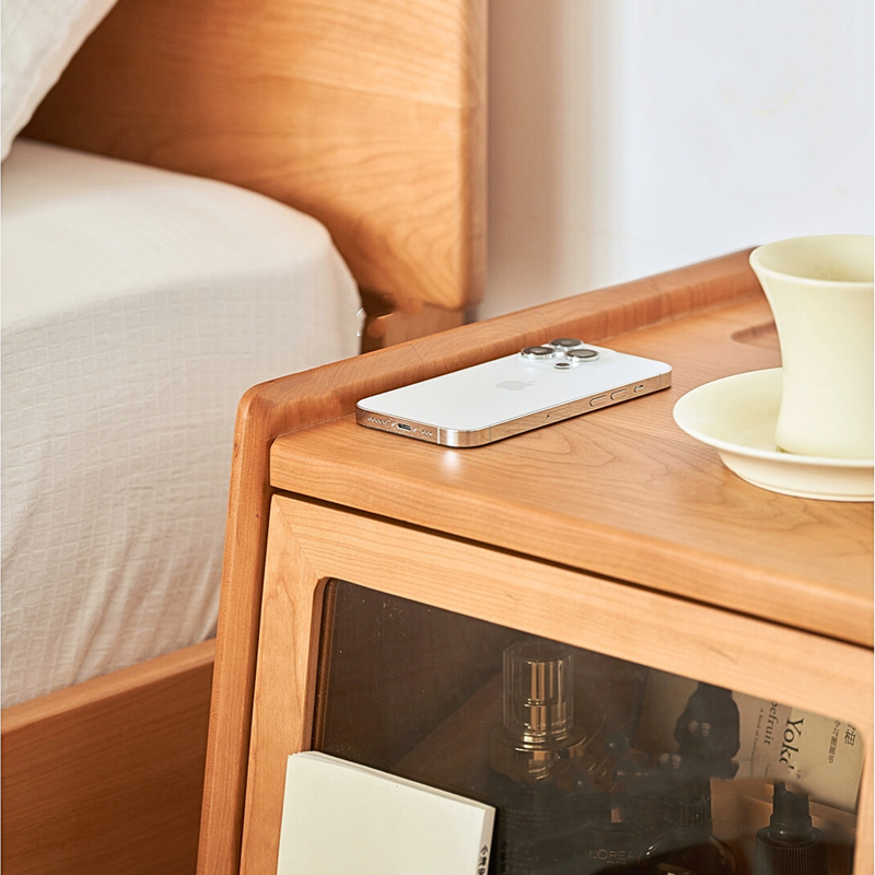 Corcino Solid Wood Nightstand