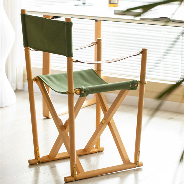 Hazelton Canva Folding Lounger Chair