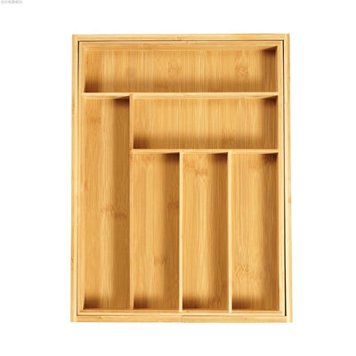 Extendible Bamboo kitchen drawer organizer