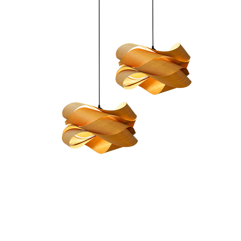 Rimmer Pendant with Wood Accents