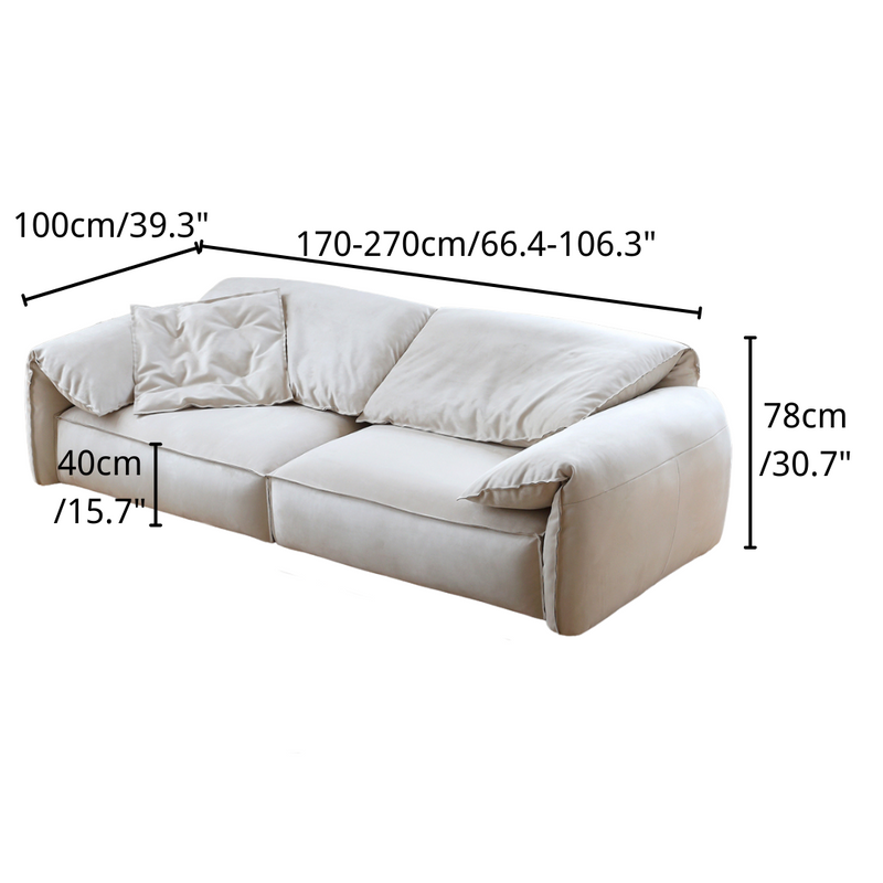 Gilles Rolled Arm Sofa
