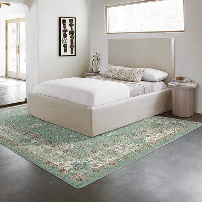 Abdera Green Area Carpet
