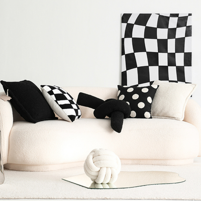 Checkerboard Color Shaped Pillow
