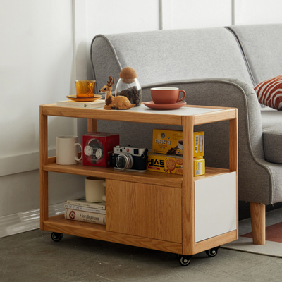 Aguirre End Table with Wheels