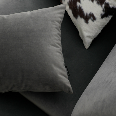 Grey Album Throw Pillow Cover & Insert