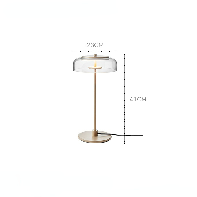 Keystone Glass Arched Lamp
