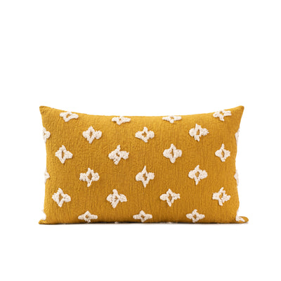 Vilen Yellow Jacquard Throw Pillow