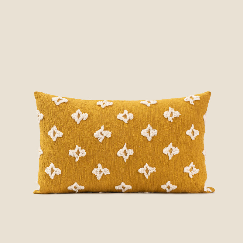 Vilen Yellow Jacquard Throw Pillow