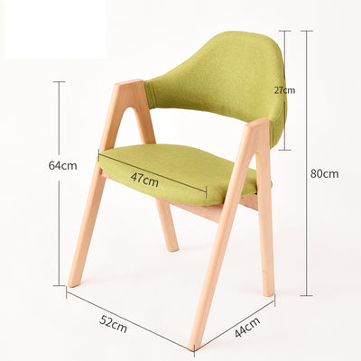Poggibonsi Solid Wood Backrest Dining Chairs(Set of 2)