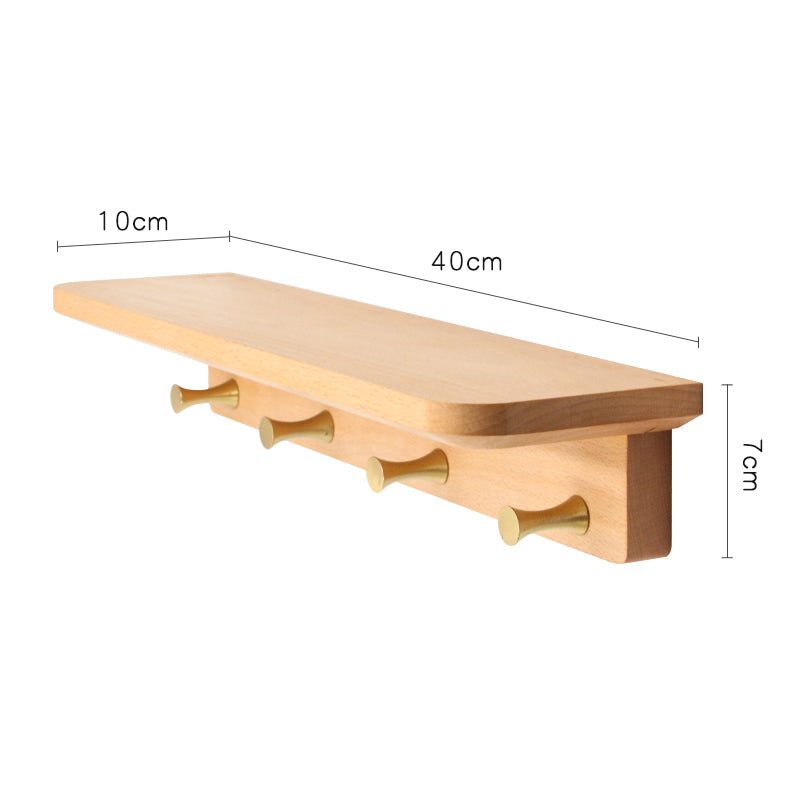 Amandra Solid Wood Hook Rack