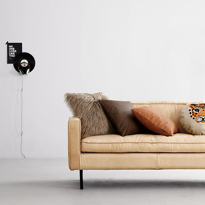 Earth tones Artificial Leather Pillow