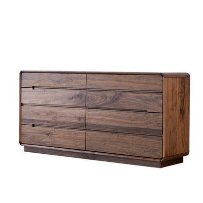 Renwich Solid Walnut Wood 8 Drawer Dresser
